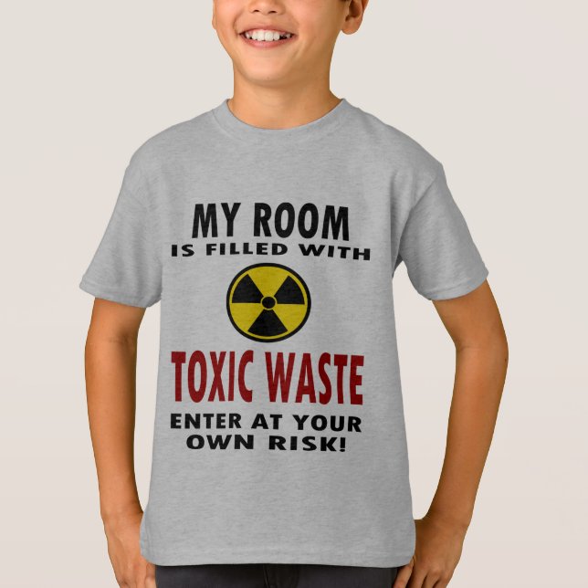 Camiseta Minha sala é enchida com os resíduos tóxicos (Frente)