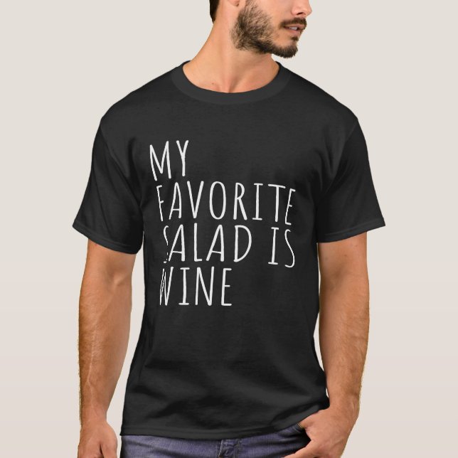 Camiseta Minha Salada Favorita É Vinho (Frente)