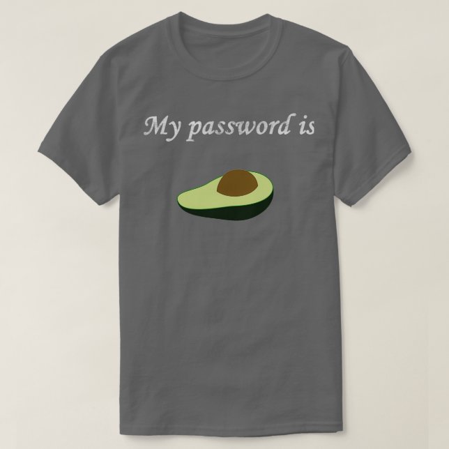 Camiseta Minha senha é "abacado" (Frente do Design)