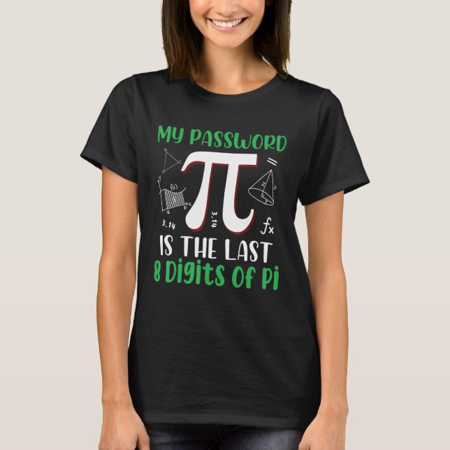 Camiseta Minha Senha É Os Últimos 8 Dígitos De Matemática E (Frente)