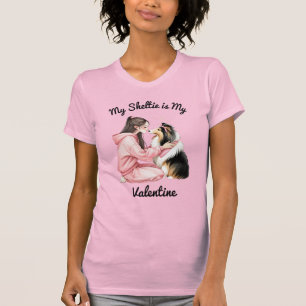 Camiseta Minha Sheltie é minha Namorados