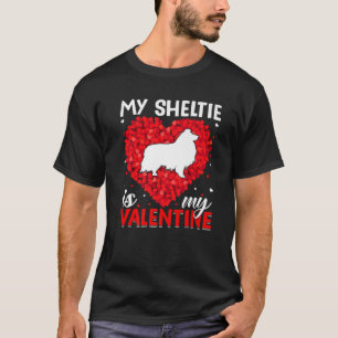 Camiseta Minha Sheltie É Minha Namorados Engraçada Shelti