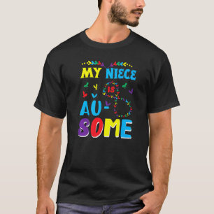 Camiseta Minha Sobrinha Autista Incrível Conscientização do