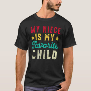 Camiseta Minha sobrinha é minha filha favorita, tia engraça