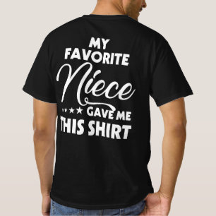 Camiseta Minha sobrinha favorita me deu este Dia de os pais