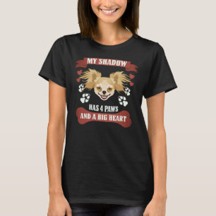 Camiseta Minha Sombra Tem 4 Pews Chihuahua
