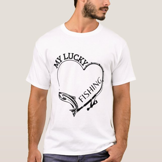 CAMISETA MINHA SORTE PESCA (Frente)