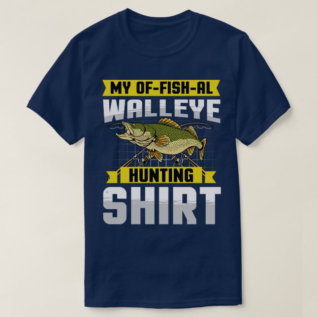 Camiseta Minha Sortuda Walleye Pescaria (Frente do Design)