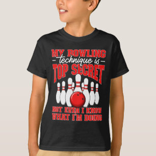 Camiseta Minha Técnica De Boliche É A Alta Citação Secreta