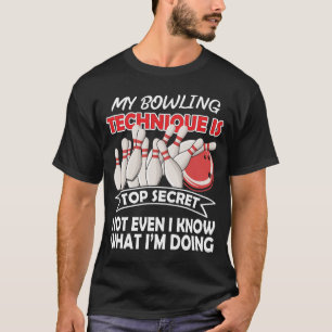 Camiseta Minha Técnica de Boliche é Secreto de Estado Camis
