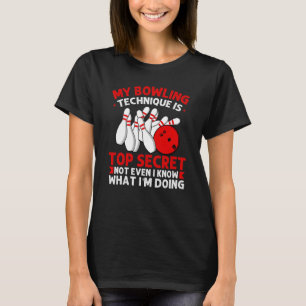 Camiseta Minha Técnica de Boliche é Secreto Jogador de Bol