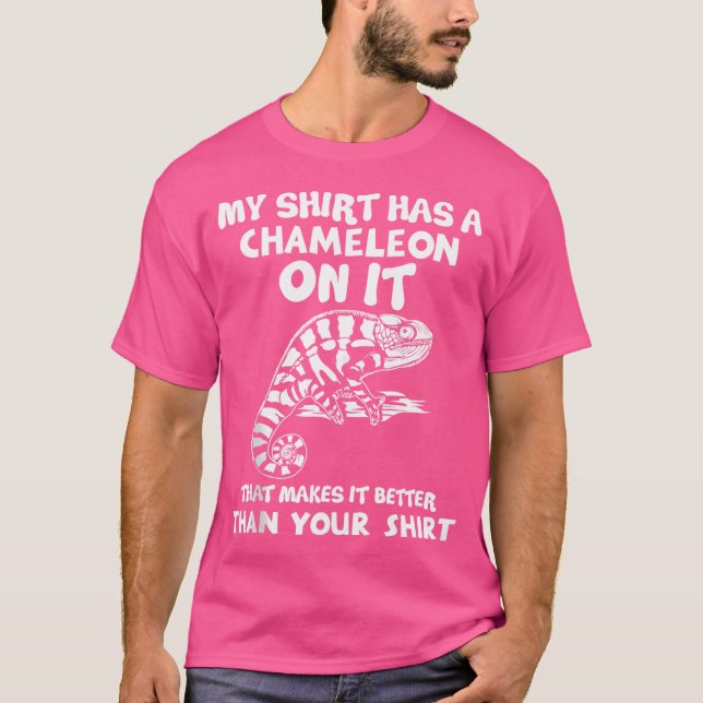 Camiseta Minha Tem Chameleon Funny Reptile Lover (Frente)