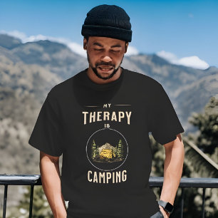 Camiseta Minha terapia está acampando