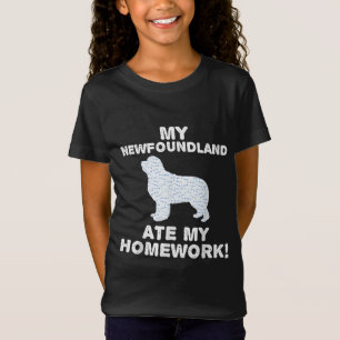 Camiseta Minha terra nova comeu meu dever de casa present