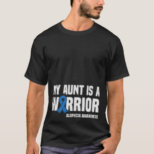 Camiseta Minha tia é uma guerreira, Awarenes Blue Ribbon