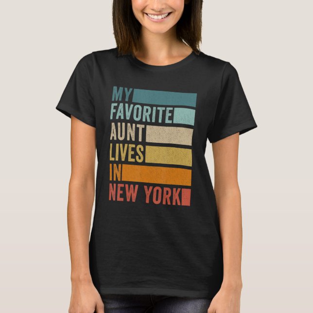 Camiseta Minha Tia Favorita Vive Em Nova York (Frente)