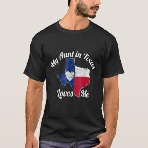 Camiseta Minha tia no Texas me ama, Texas Texan Love