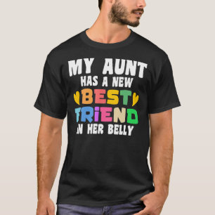 Camiseta minha tia tem um novo primo melhor amigo.