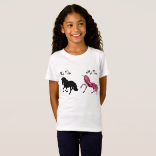 Camiseta Minha Tia Tinha Um Cavalo Unicórnio Família
