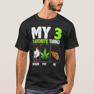 Camiseta Minha Torta de Frango com 3 Coisas Favoritas