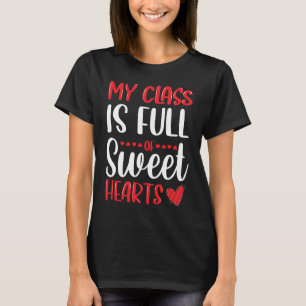 Camiseta Minha turma é Cheio de Doces Corações, professor L