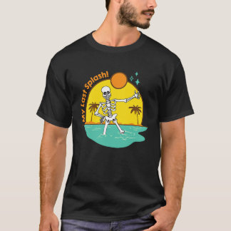 Camiseta Minha Última Esposa Esqueleto de Noiva Praia Despe