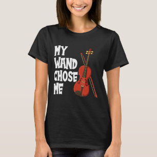 Camiseta Minha varinha me escolheu como instrumento de viol