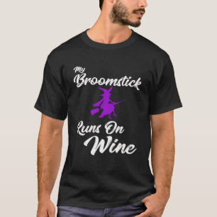 Camiseta Minha Vassoura Funciona Com A Ideia De Bebendo De