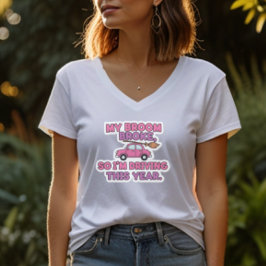 Camiseta Minha Vassoura Quebrou Citação Engraçada de Bruxa