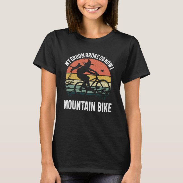 Camiseta Minha vassoura quebrou, então agora eu faço mounta (Frente)