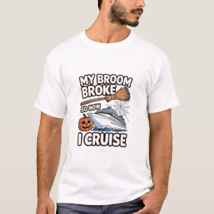 Camiseta Minha vassoura quebrou, então agora eu navego Humo