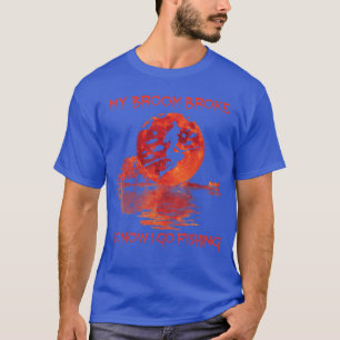 Camiseta Minha Vassoura Quebrou Então Agora Eu Vou Pescar H