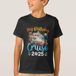 Camiseta Minha Viagem de Cruzeiro de Aniversário 2025 Féria