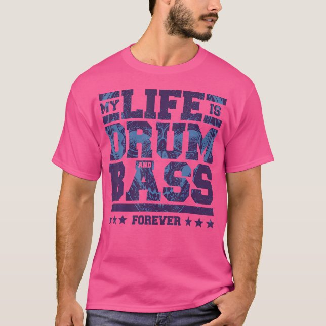 Camiseta Minha Vida É Drum E Bass (Frente)
