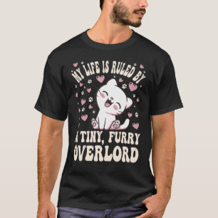Camiseta Minha vida é governada por um pequeno gato de pelu
