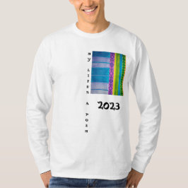 Camiseta Minha vida é um poema 2023 cores