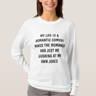 Camiseta Minha vida é um t-shirt longo da Capa da comédia