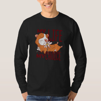 Camiseta Minha Vida Minha Escolha Amante de Porquinhos-da-í