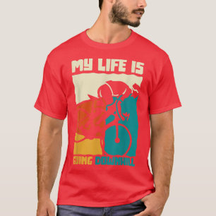 Camiseta Minha Vida Vai Bicicleta De Descida Bicicleta Bici