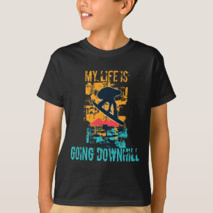 Camiseta Minha Vida Vai Ficar Descida Grunge Winter Snowboa