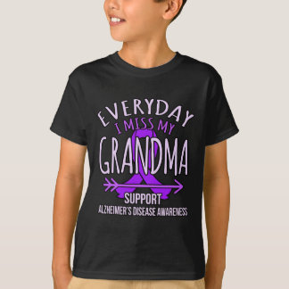 Camiseta Minha vovó Alzheimerheimer's Disease Awarness Rib