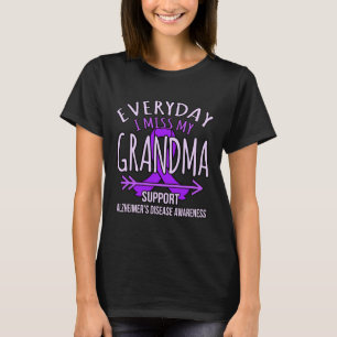 Camiseta Minha vovó Alzheimerheimer's Disease Awarness Rib