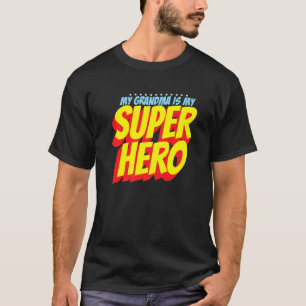 Camiseta Minha vovó é minha Dia de as mães super-heroína, G