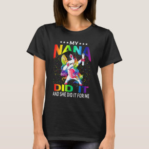 Camiseta Minha Vovó Fez Isso E Ela Por Mim Graduada Unicórn