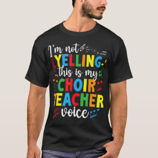 Camiseta Minha Voz de Professor de Coro Ensino de Coro