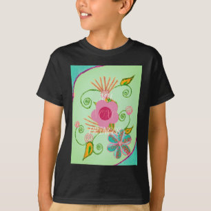 Camiseta Minha XOXO Pequena Princesa Floral Impressão