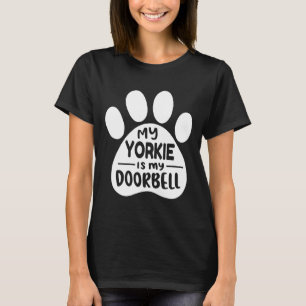 Camiseta Minha Yorkie é minha porta Yorkshire Terrier Yorki