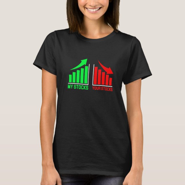 Camiseta Minhas ações O Seu Acionista Bear Bull Invest (Frente)