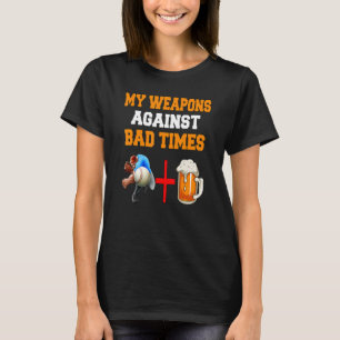 Camiseta Minhas Armas Contra A Bebida Do Mau Tempo E Baseba
