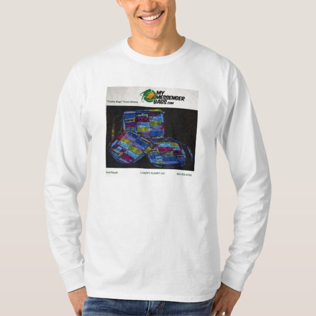 Camiseta Minhas bolsas mensageiro (Frente)